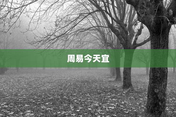 周易今天宜