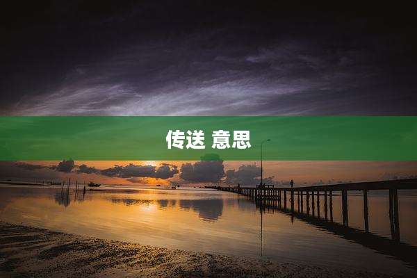 传送 意思