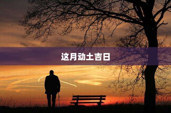 这月动土吉日