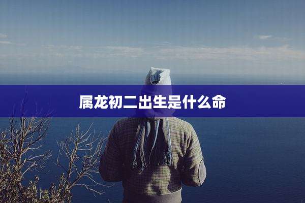 属龙初二出生是什么命