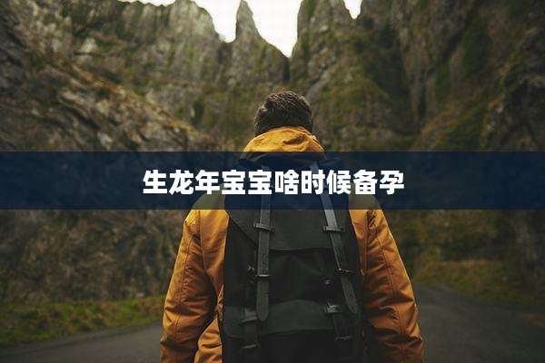 生龙年宝宝啥时候备孕