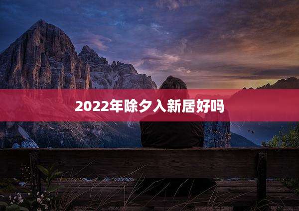 2022年除夕入新居好吗