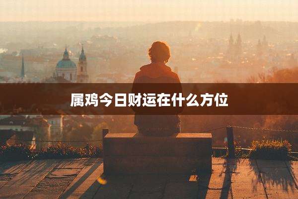 属鸡今日财运在什么方位