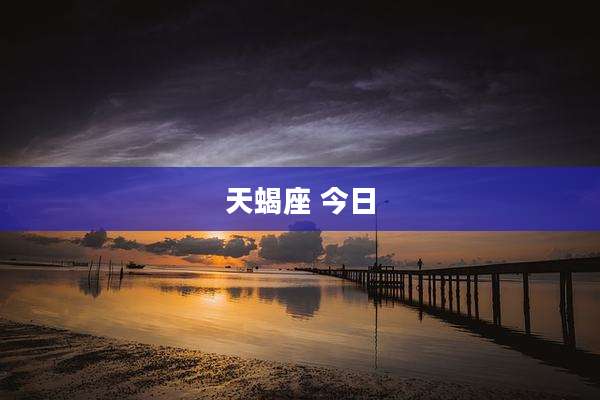 天蝎座 今日
