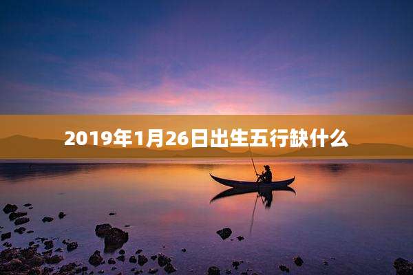 2019年1月26日出生五行缺什么