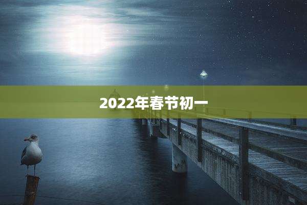 2022年春节初一