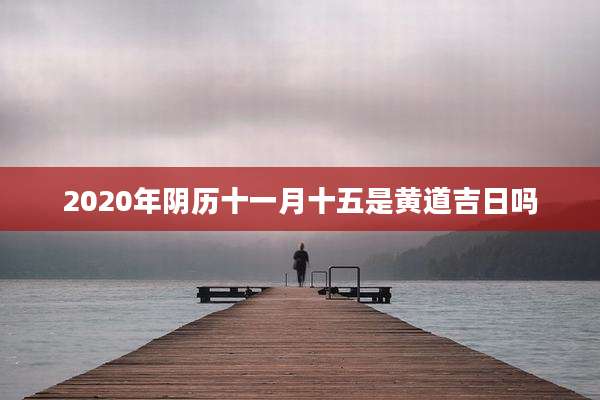 2020年阴历十一月十五是黄道吉日吗