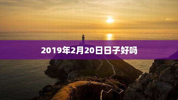2019年2月20日日子好吗