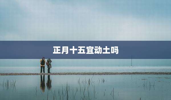 正月十五宜动土吗