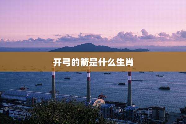 开弓的箭是什么生肖