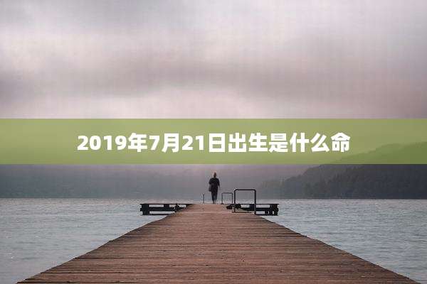 2019年7月21日出生是什么命