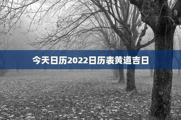 今天日历2022日历表黄道吉日