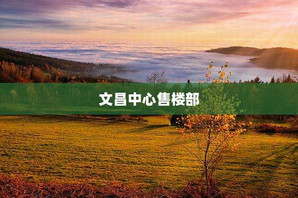 文昌中心售楼部