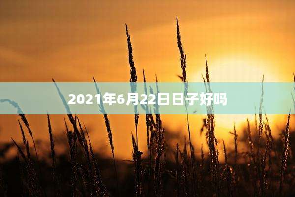 2021年6月22日日子好吗