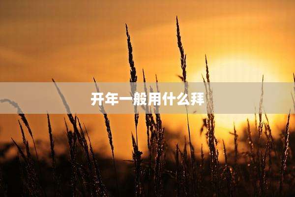 开年一般用什么拜
