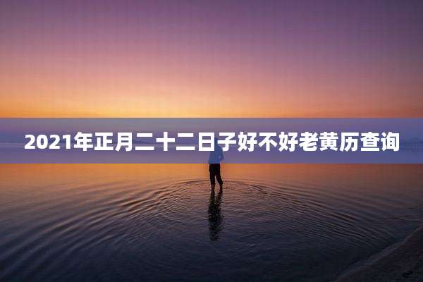 2021年正月二十二日子好不好老黄历查询
