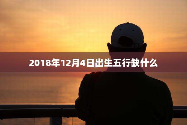 2018年12月4日出生五行缺什么