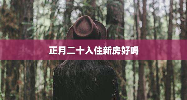 正月二十入住新房好吗