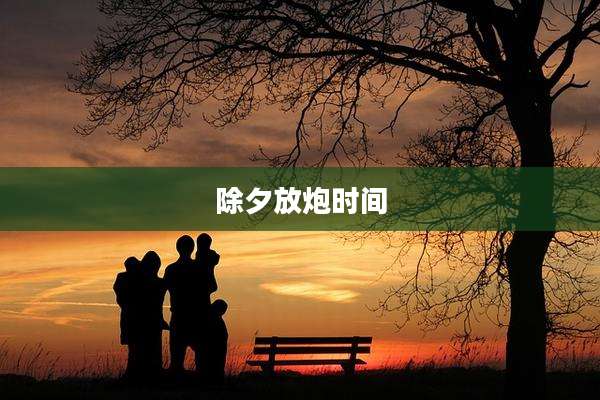 除夕放炮时间
