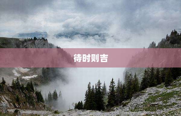 待时则吉