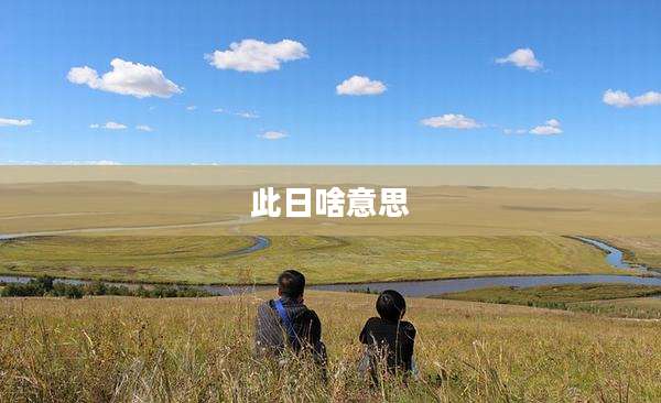 此日啥意思