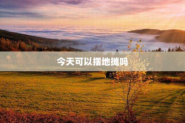 今天可以摆地摊吗