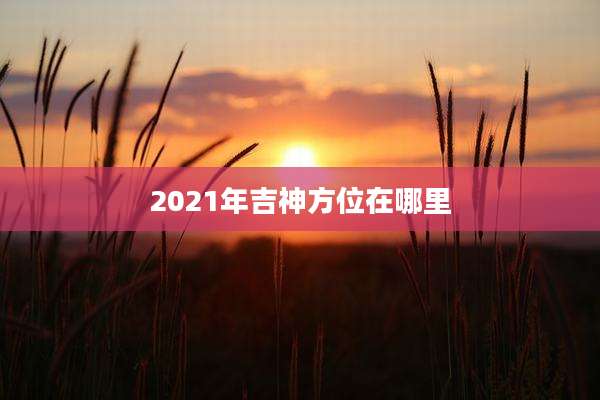 2021年吉神方位在哪里