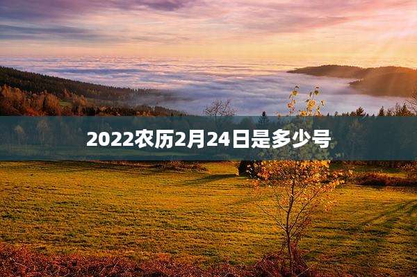 2022农历2月24日是多少号
