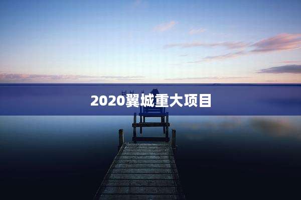 2020翼城重大项目