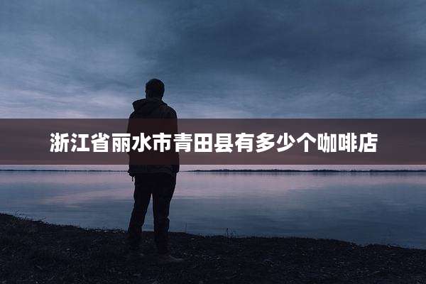 浙江省丽水市青田县有多少个咖啡店
