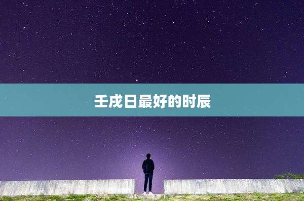 壬戌日最好的时辰