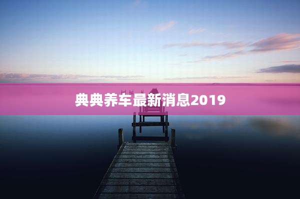 典典养车最新消息2019