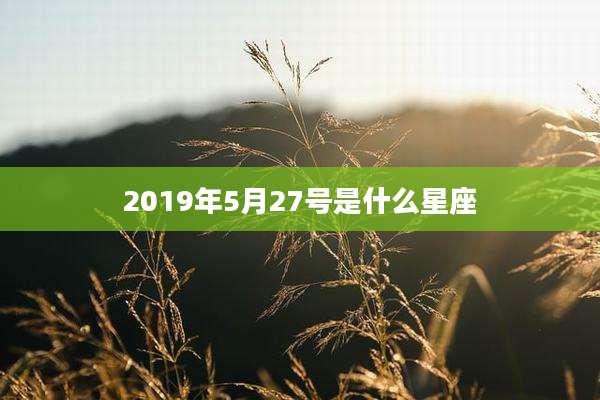 2019年5月27号是什么星座