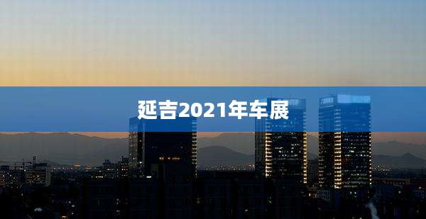 延吉2021年车展