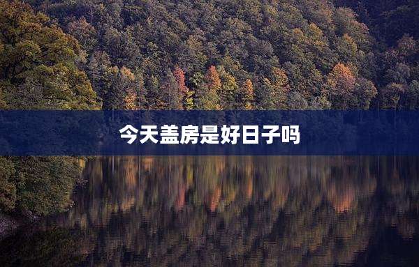 今天盖房是好日子吗