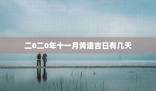 二0二0年十一月黄道吉日有几天