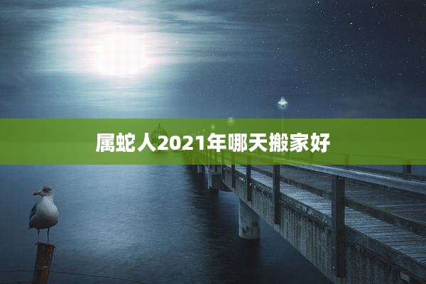 属蛇人2021年哪天搬家好