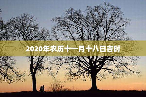 2020年农历十一月十八日吉时