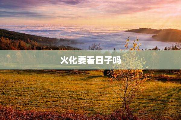 火化要看日子吗
