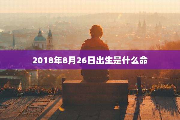 2018年8月26日出生是什么命