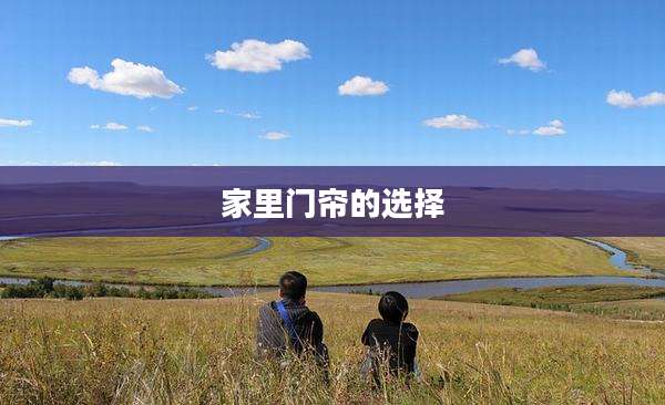 家里门帘的选择