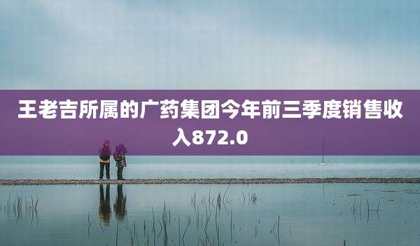王老吉所属的广药集团今年前三季度销售收入872.0