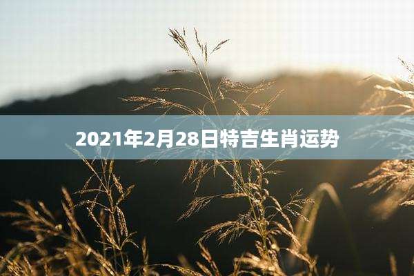 2021年2月28日特吉生肖运势