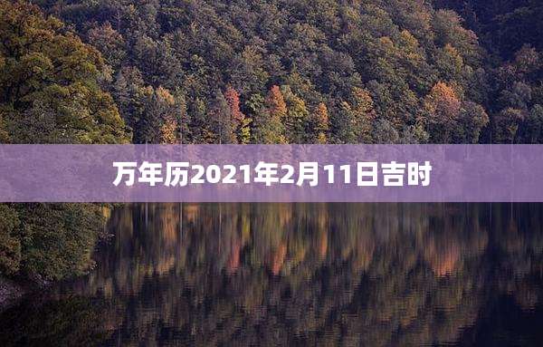 万年历2021年2月11日吉时