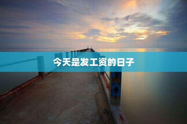 今天是发工资的日子