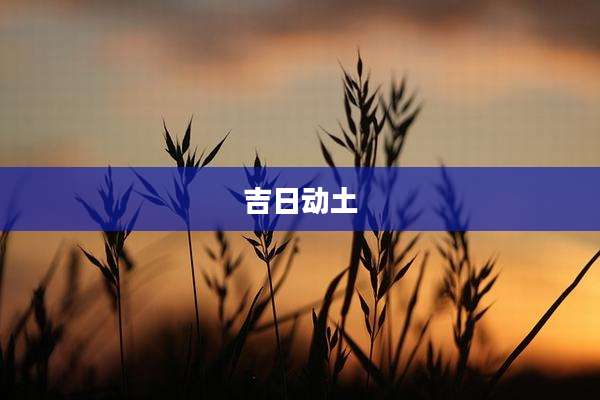 吉日动土