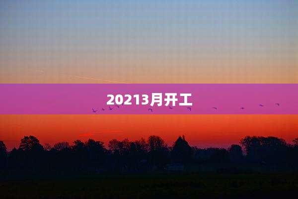 20213月开工