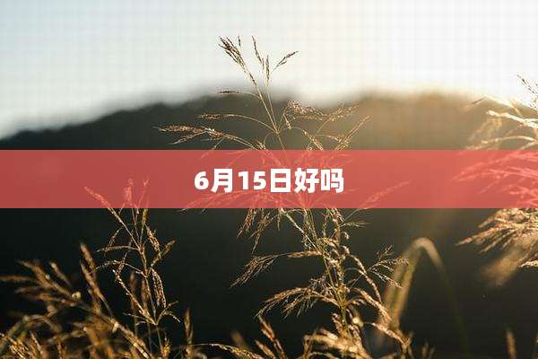 6月15日好吗