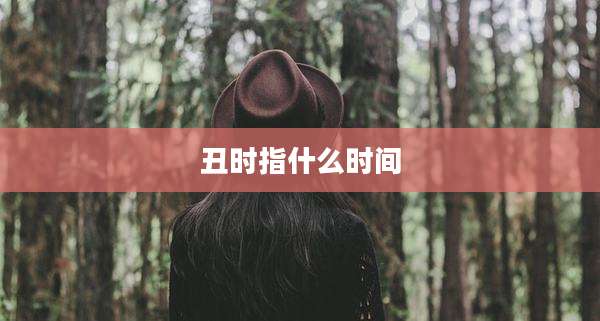丑时指什么时间