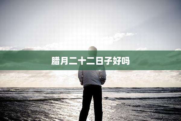 腊月二十二日子好吗